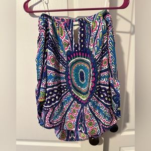 Beautiful 100% silk off the shoulder blouse